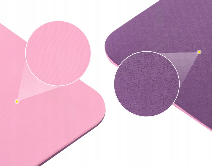 MATA DO JOGI DWUKOLOROWA ANTYPOŚLIZGOWA KARIMATA DO ĆWICZEŃ TPE WYTRZYMAŁA Marka Fit.Me