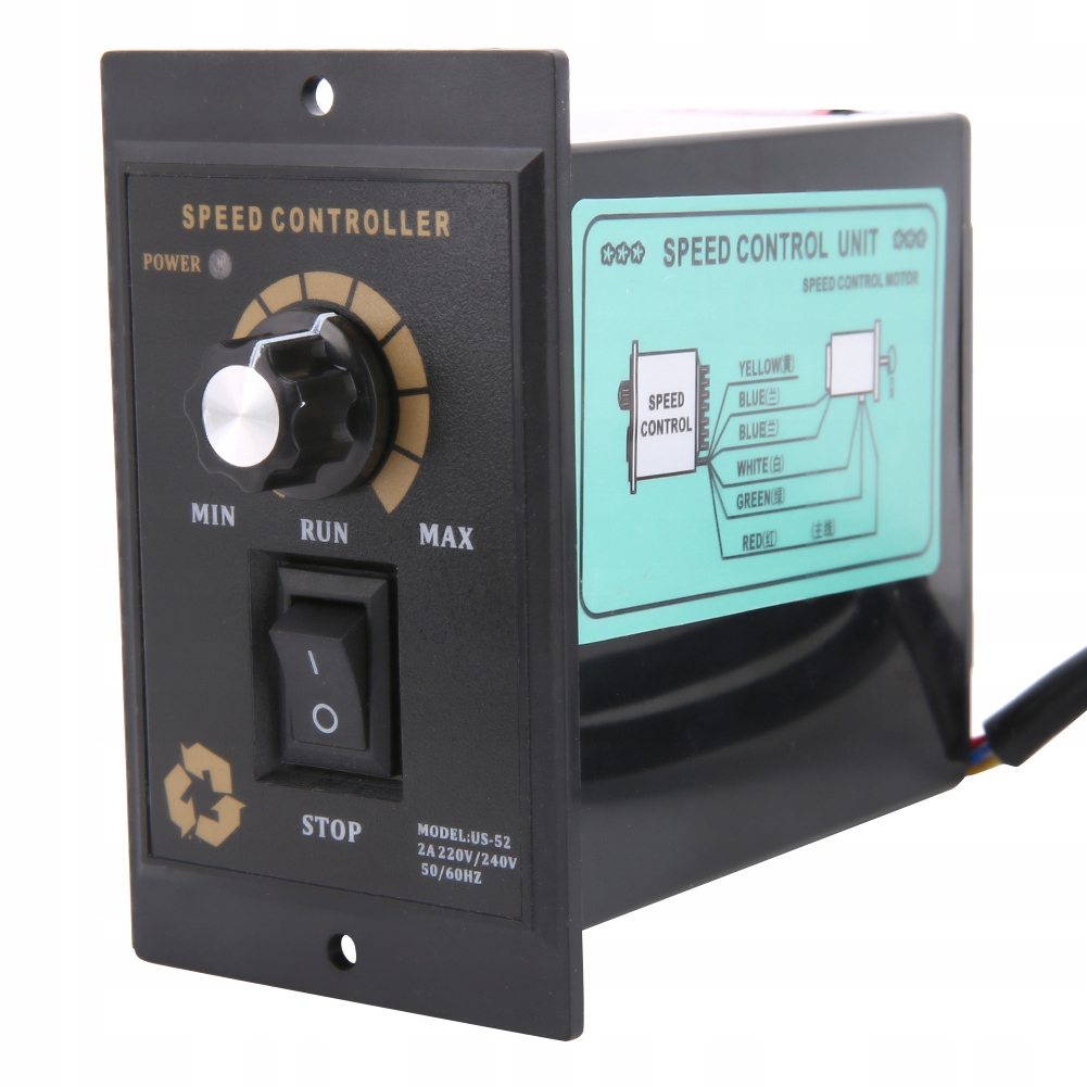 Regulator Prędkości Obrotów Silnika Napięcia 500W Ac 0-220V