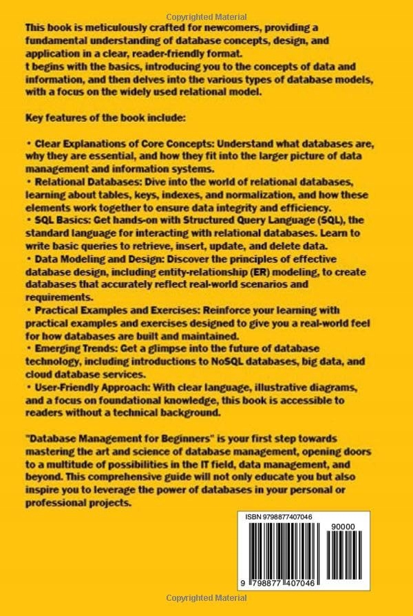 Paul, Brian Database Management for Beginners: A Step-by-Step 2 in 1 Guide Język publikacji angielski