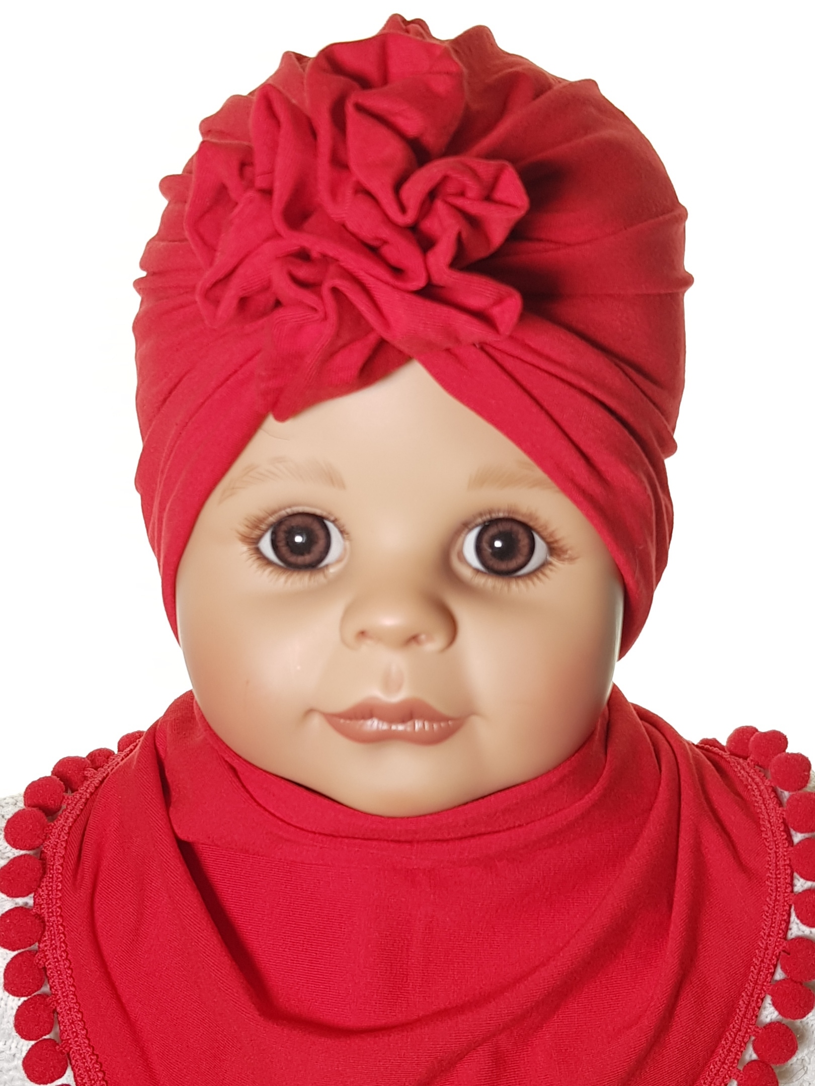 

Polski Komplet Czapka Turban Chustka 0-9M-C 5KOLOR