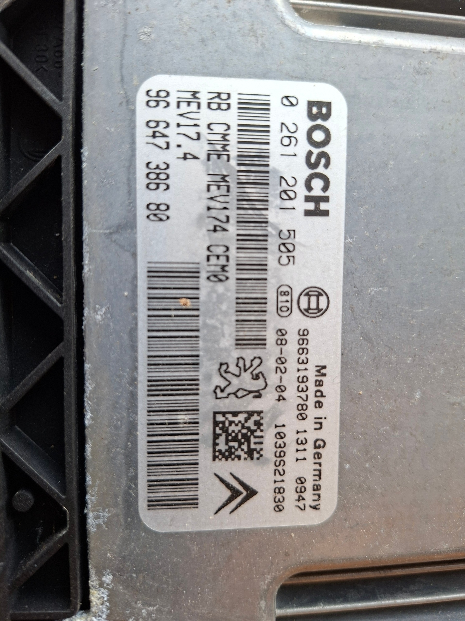 computer control unit peugeot 96647386 96647386-0559 9663193780