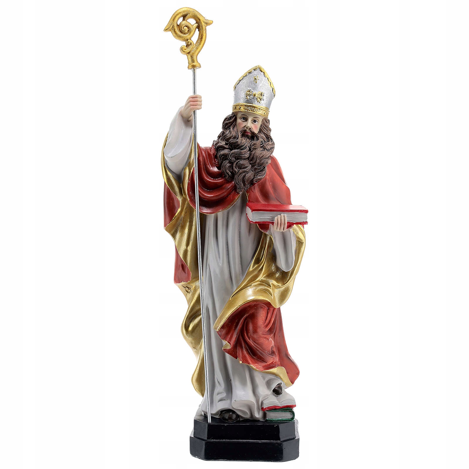 Figurka Svatého Augustina Biskupa *ručně Malovaná* – 31 cm vysoká