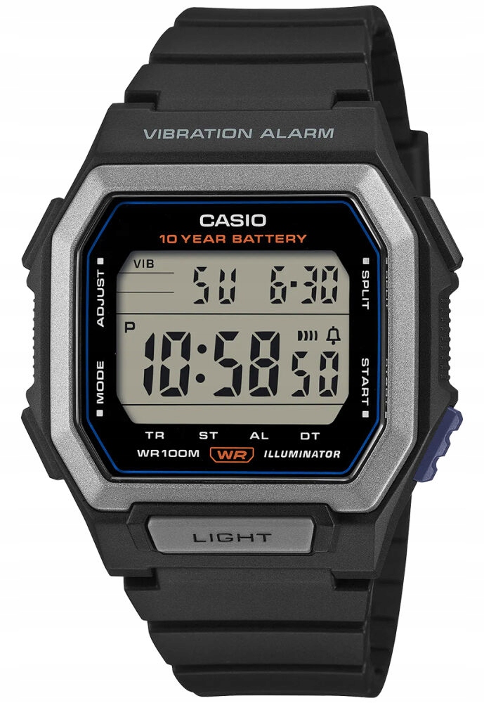 Zegarek Casio W-738H-1AVEF na prezent, stoper alarm