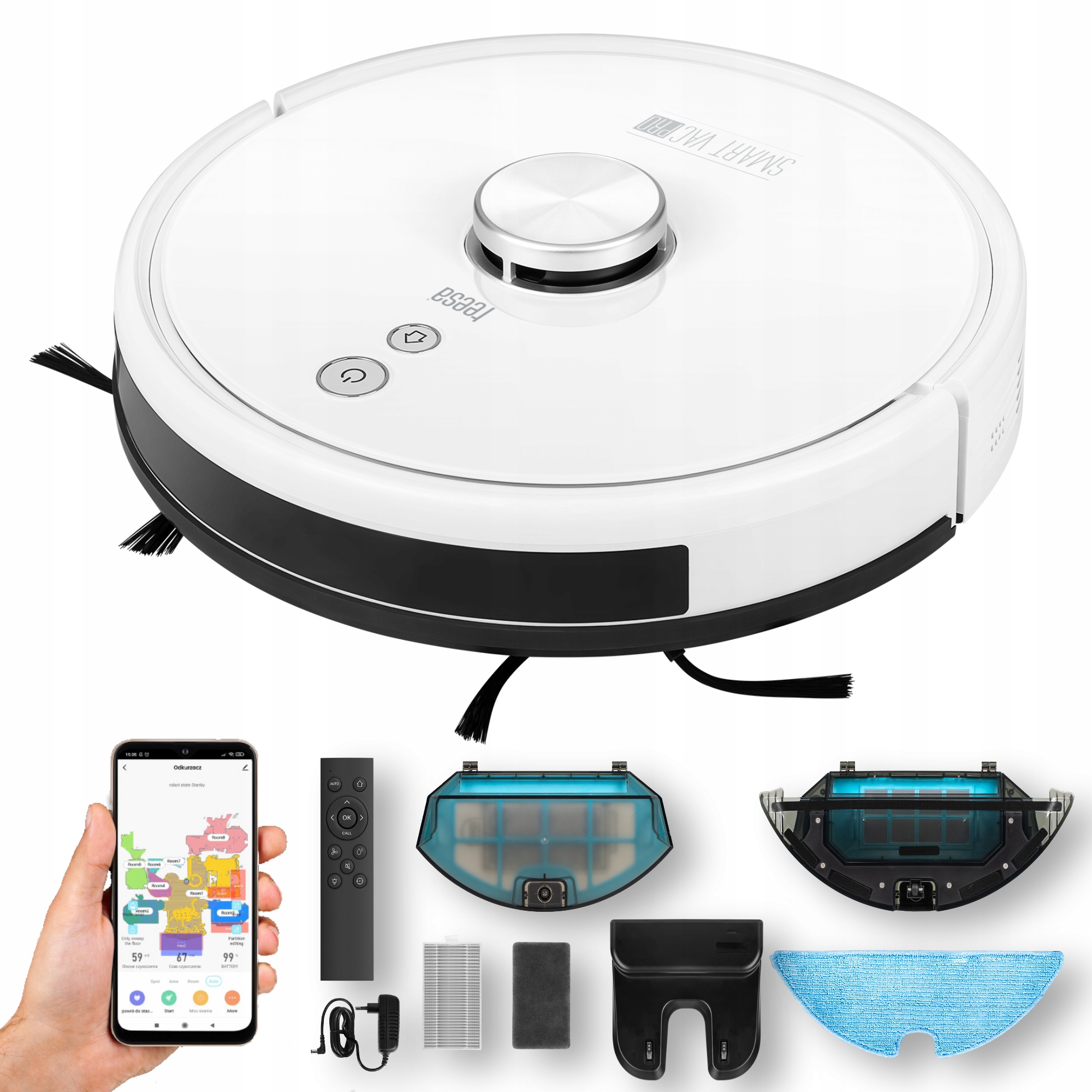 Robot sprzątający odkurzacz Teesa Smart Vac Pro
