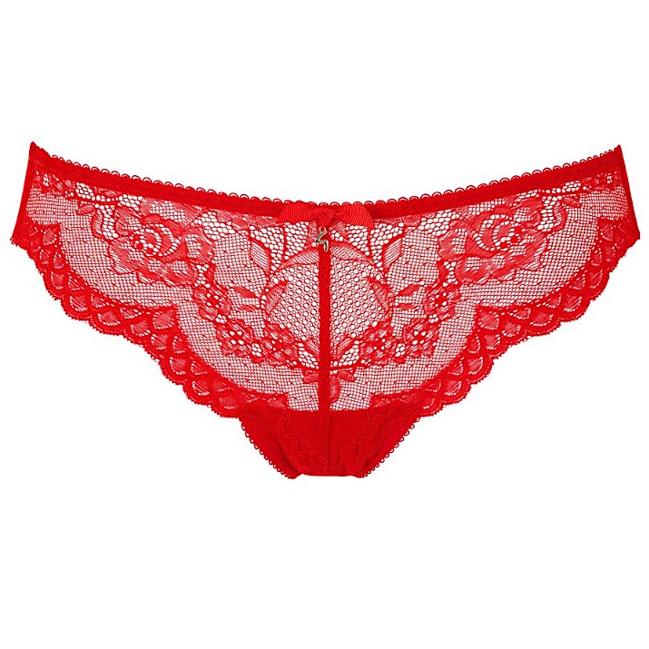 Gossard Superboost Lace 7711 chilli red – dámská tanga, velikost 36 (odpovídá velikosti S) tanga