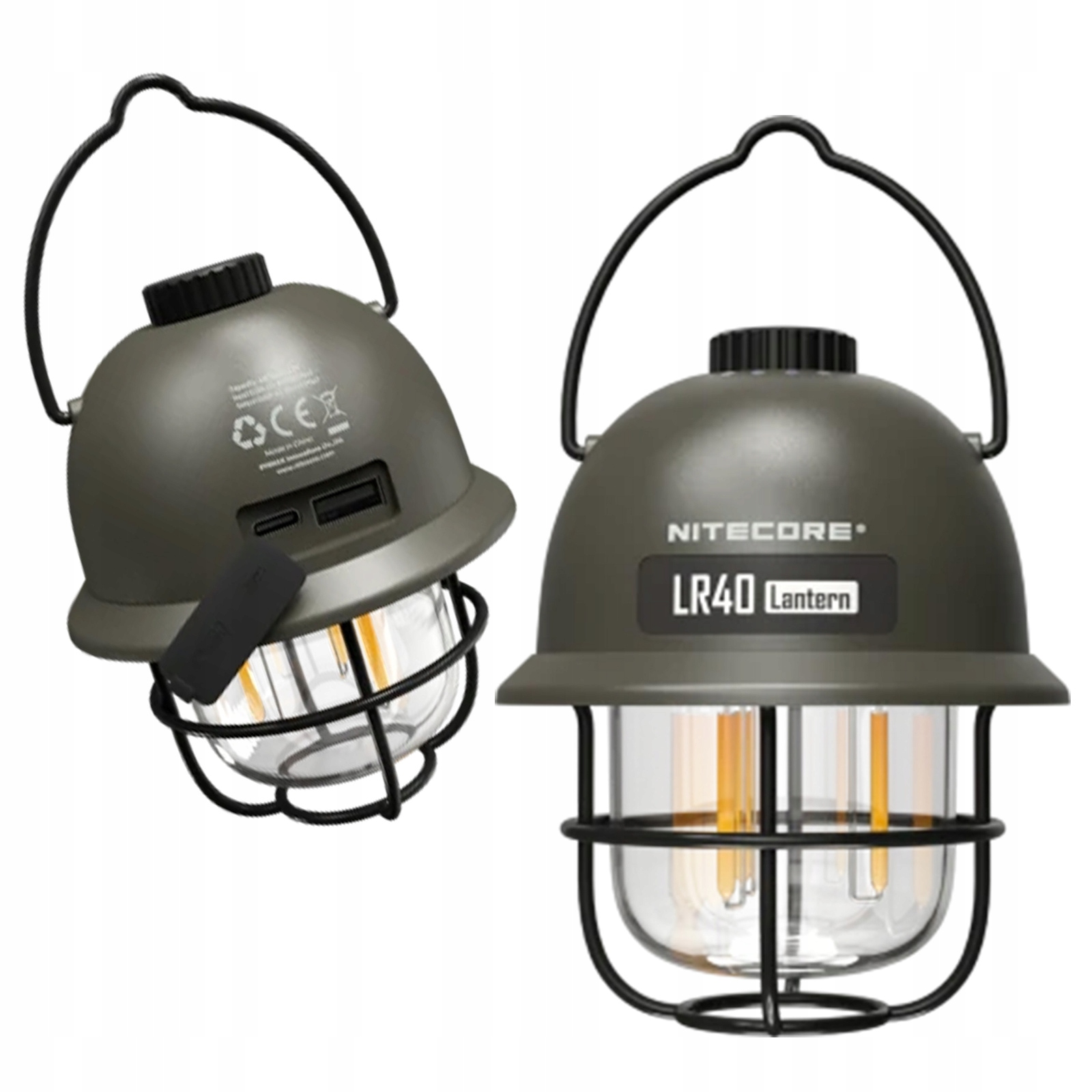 Lampka Lempingowa Nitecore LR40 Army Green 100 lm z Funkcją Powerbanka