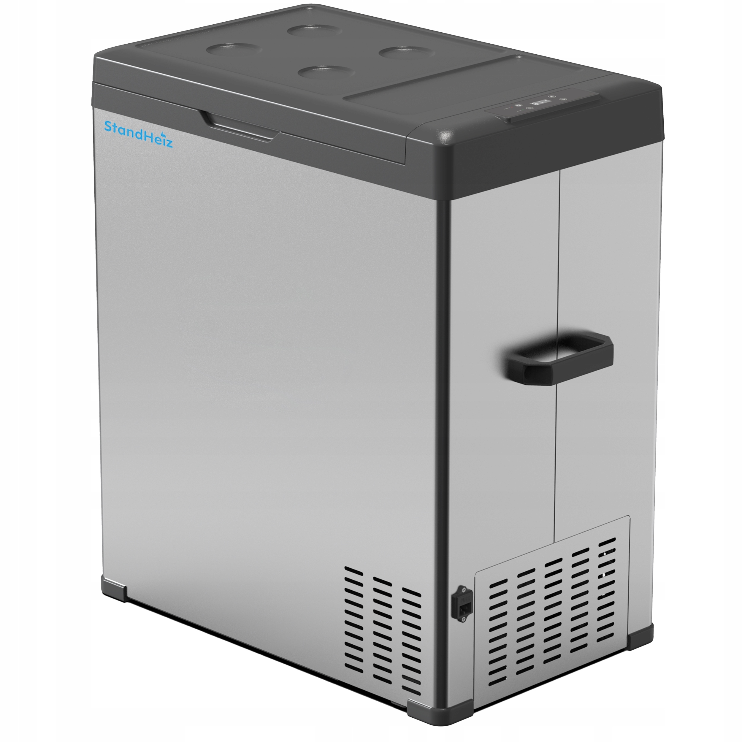 LODÓWKA TURYSTYCZNA PRZENOŚNA KOMPRESOROWA 50L 12V 24V 230V STANDHEIZ Zasilanie gniazdo zapalniczki samochodowej sieciowe