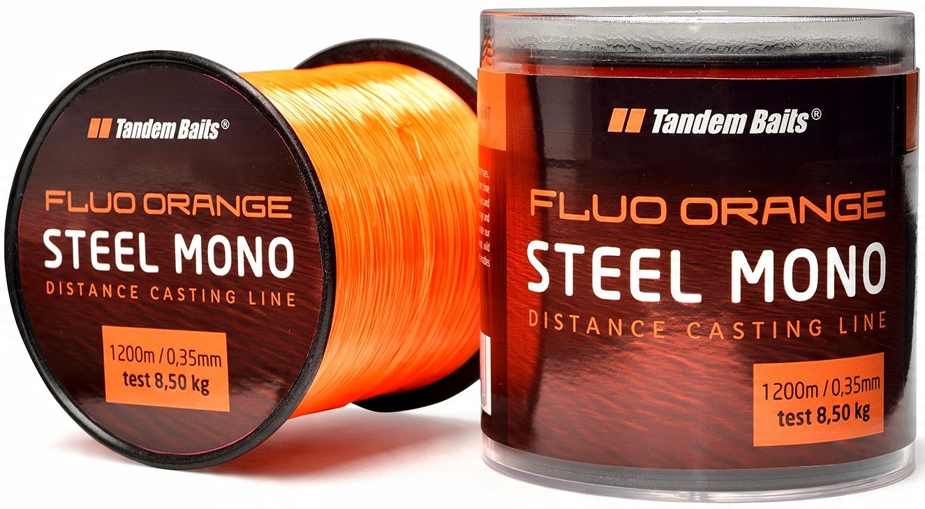

Żyłka Tandem Baits Steel Mono Fluo 1200m 0,35mm Or