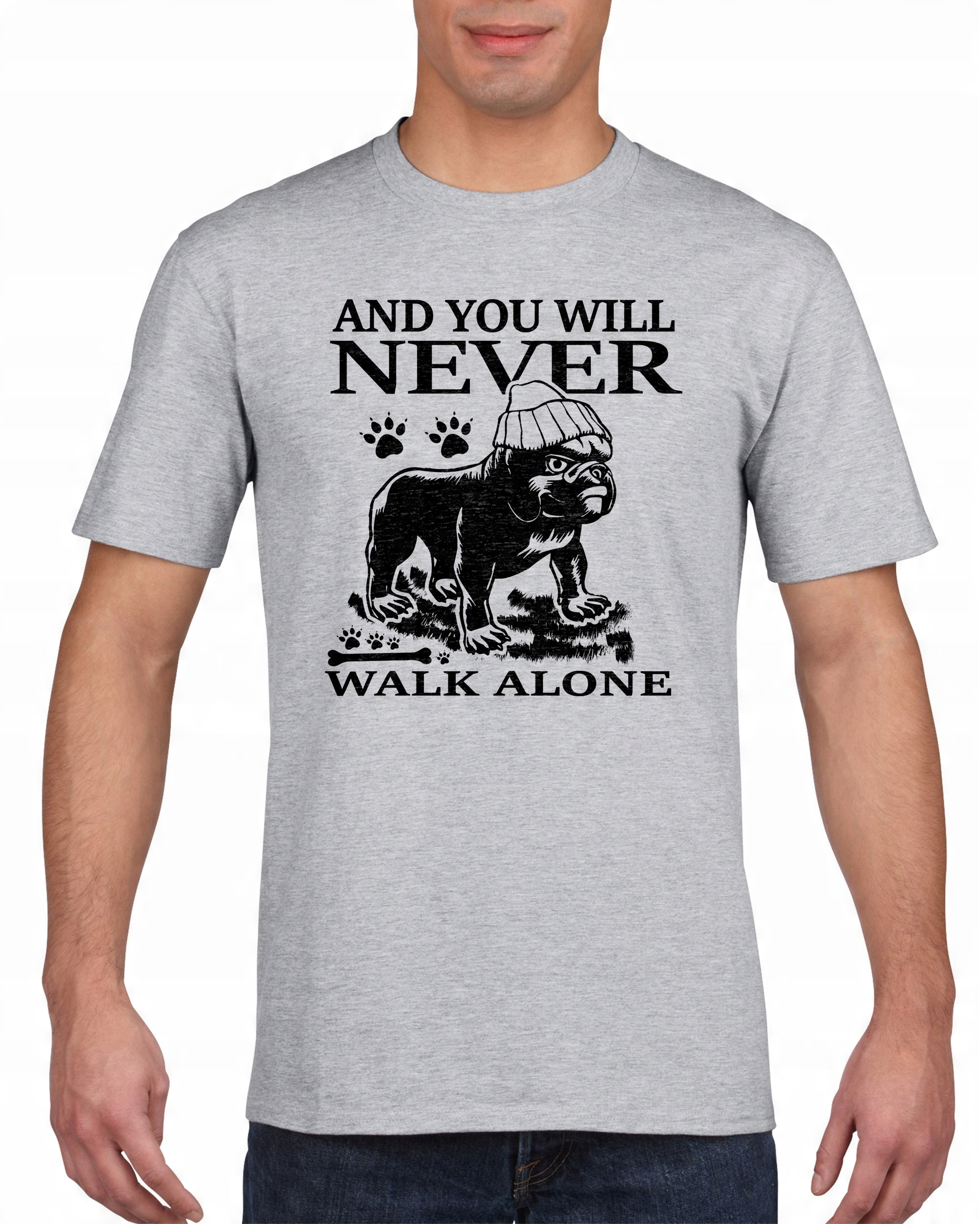 

Koszulka męska You will never walk alone L