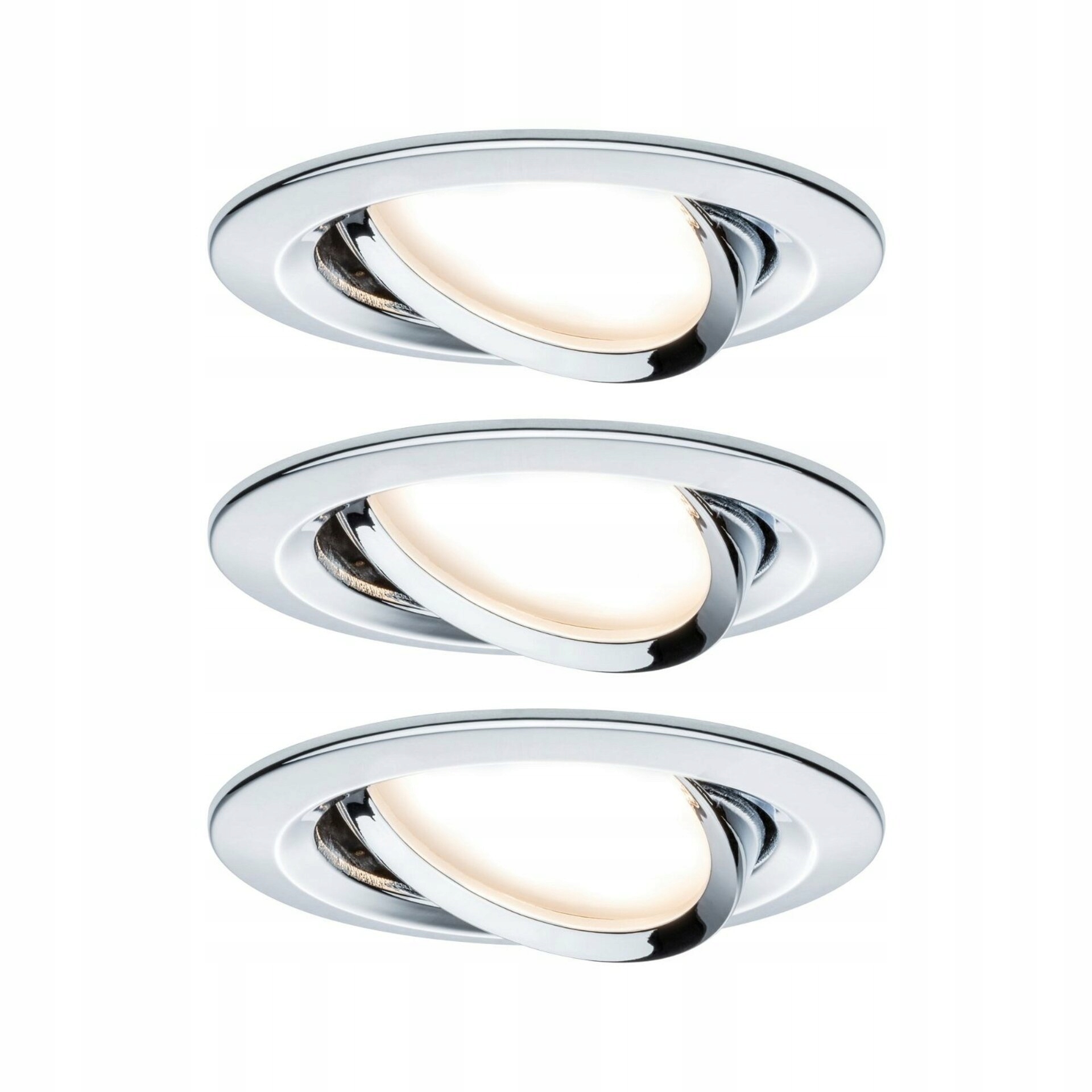 Paulmann Nova Led 3x6,5W chróm výklopné kruhové, stmievateľné, 2700K