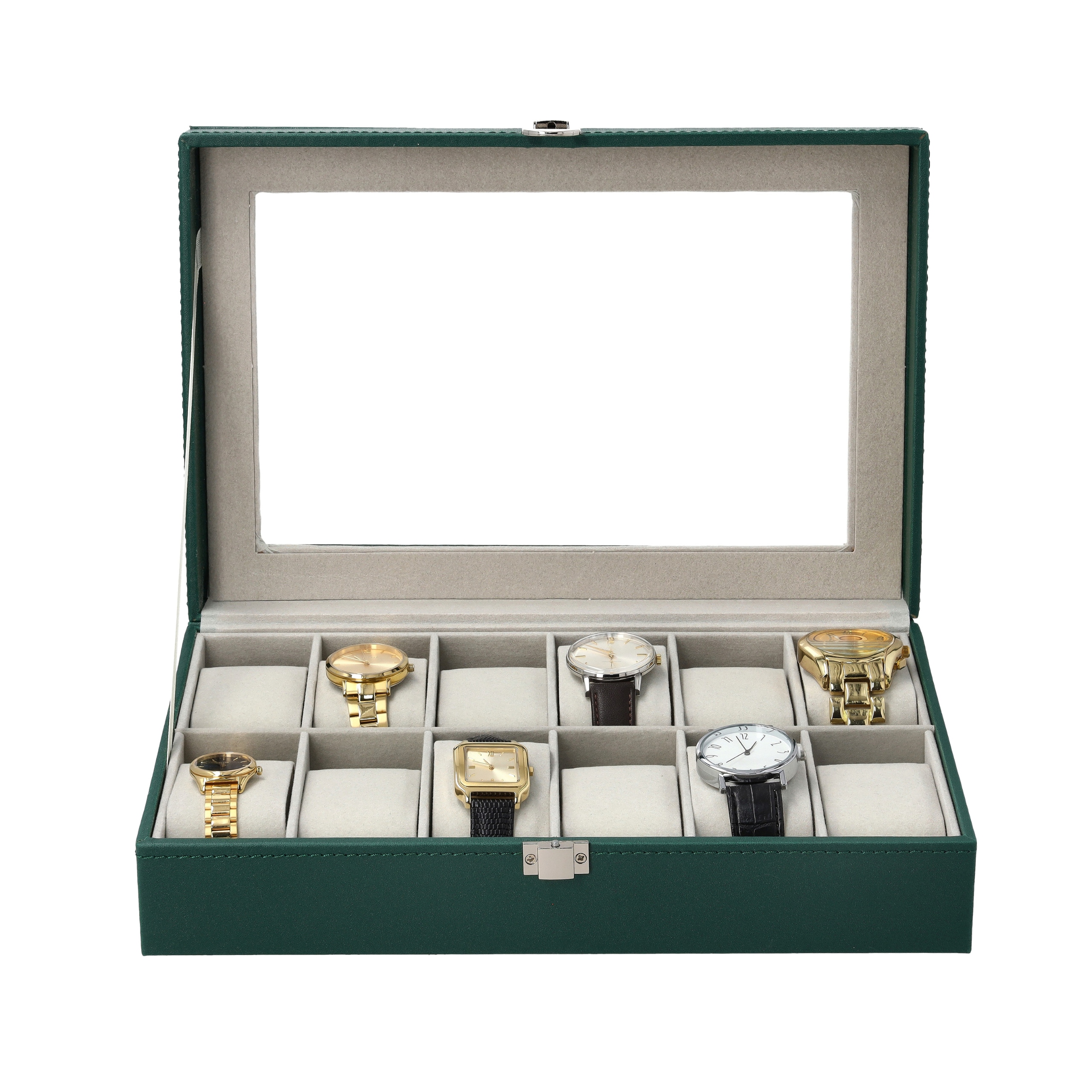 PUDEŁKO ETUI ORGANIZER SZKATUŁKA KASETKA KUFEREK NA ZEGARKI EKOSKÓRA 12 G1 Marka Korbi