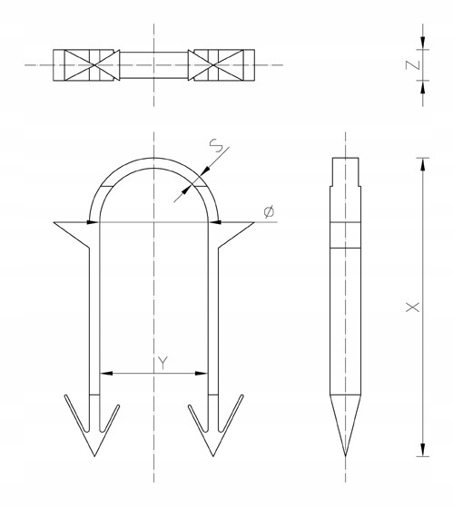 KLIPSY SPINKI DO TAKERA PODŁOGÓWKI PEX 50MM TACKER Powierzchnia grzewcza 0 m²