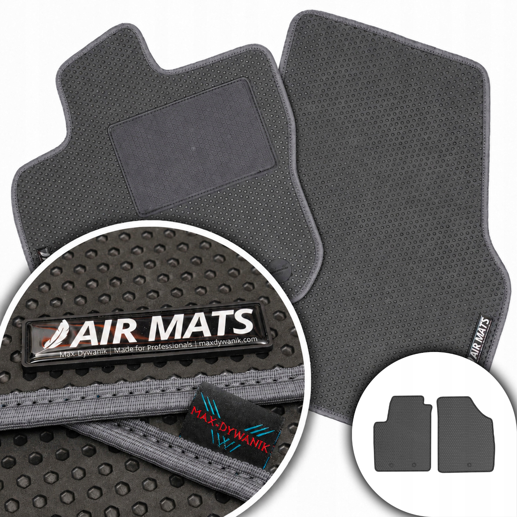 Hyundai i10 I 2008-2013 Přední koberce Eva Air Mats Černé