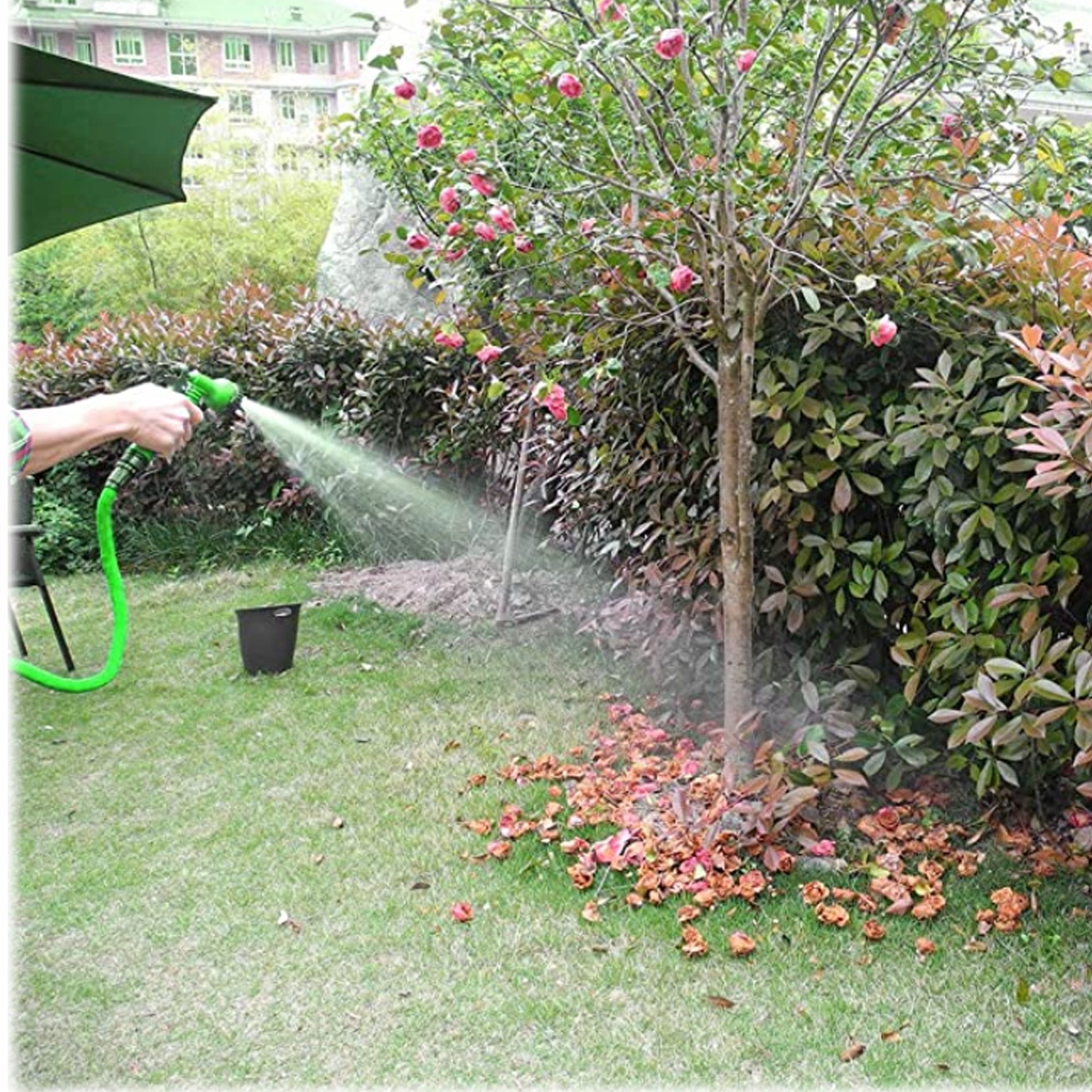 ZRASZACZ OGRODOWY PISTOLET DO PODLEWANIA 4 TRYBY DO WĘŻA OGRODOWEGO NA WĄŻ Marka inna