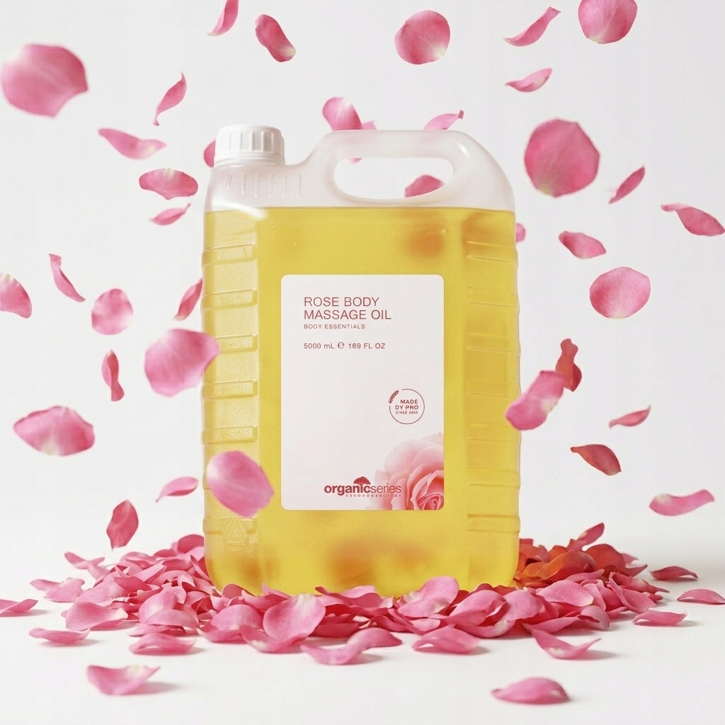 Organic Olej na masáž těla 5 l s vůní Divoké růže/BEZ Parafínu/