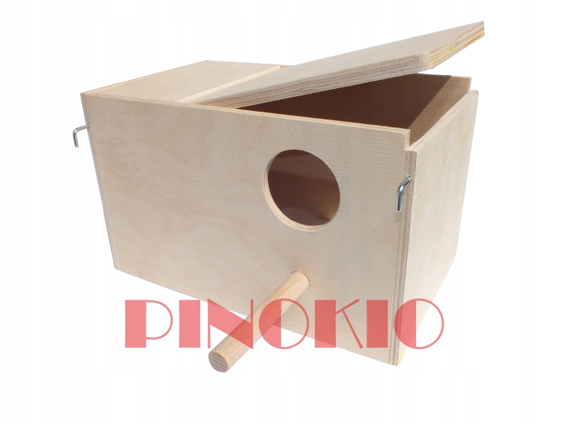 DOMEK BUDKA LĘGOWA DLA PAPUŻKI NIMFA P12 XL 30CM