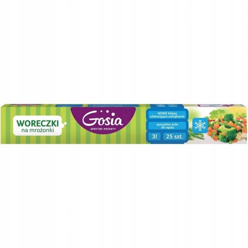 

Gosia Woreczki na mrożonki do mrożenia 3L 25szt