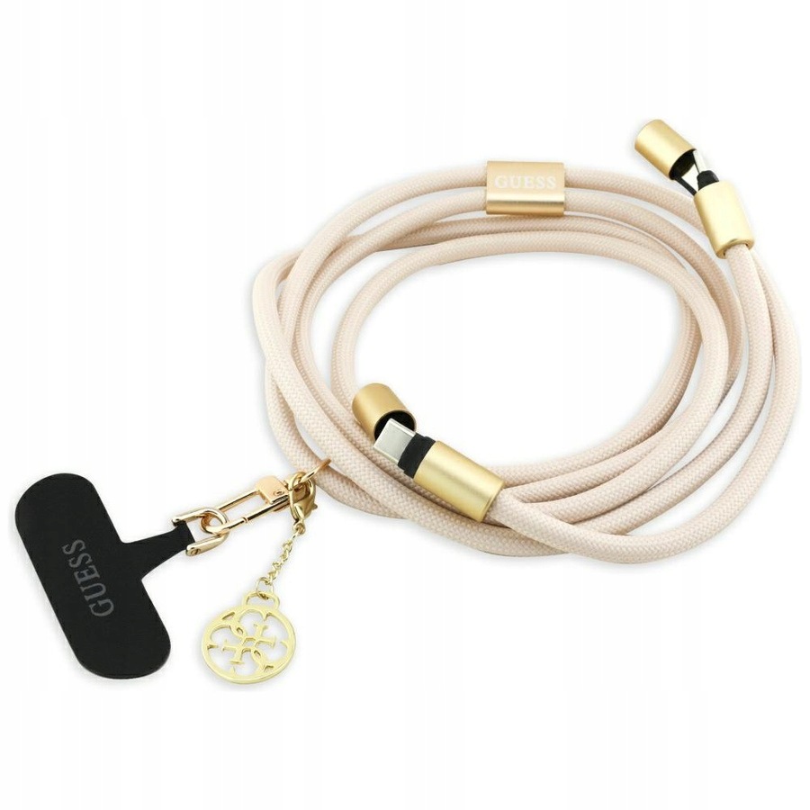 Kabel Guess Cbdy 4G Charm Usb-c/usb-c 150 cm béžový