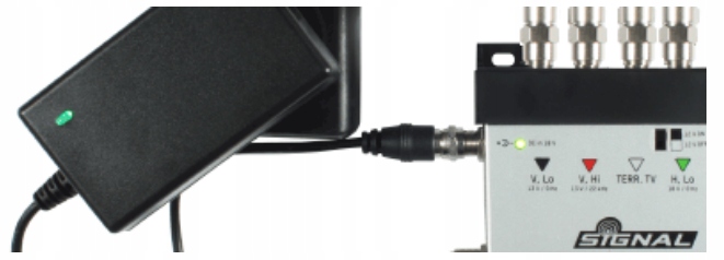 MULTISWITCH ROZDZIELACZ SYGNAŁU TV 5/4 SIGNAL 504 Liczba wejść 5