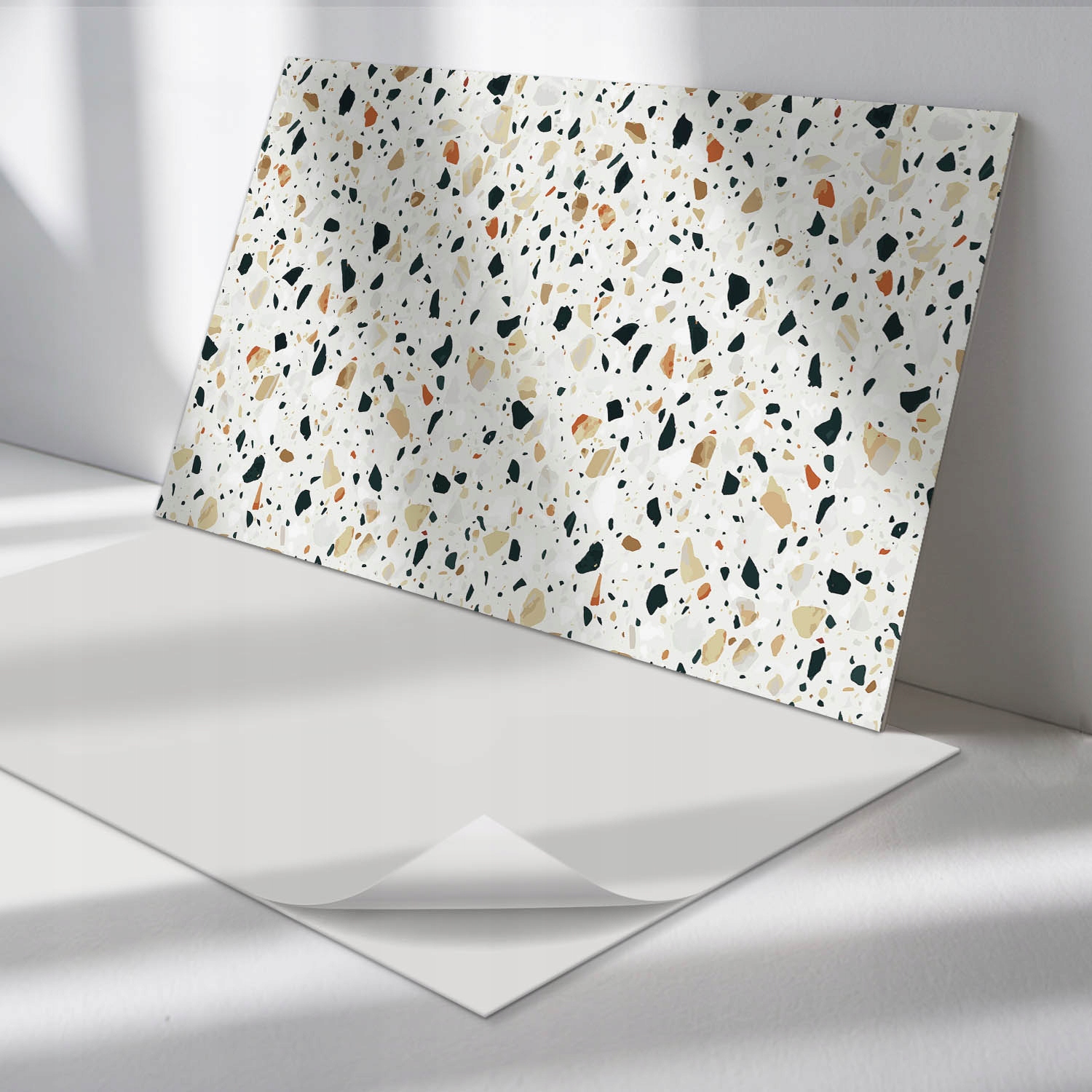 Sada vinylových panelov Jednoduchá montáž Vzor s kameňmi na pozadí 6 x 60 x 30 cm