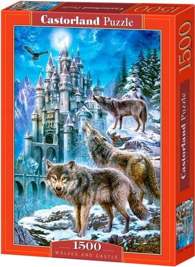 

Puzzle Zwierzęta Wilki Góry Zamek 9+ 1500 Castor