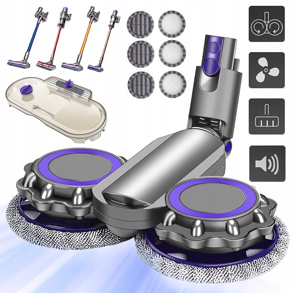 Elektrická Hlava Mopu Pro Vysavač Dyson V11 V15 S Nádržkou Na Vodu
