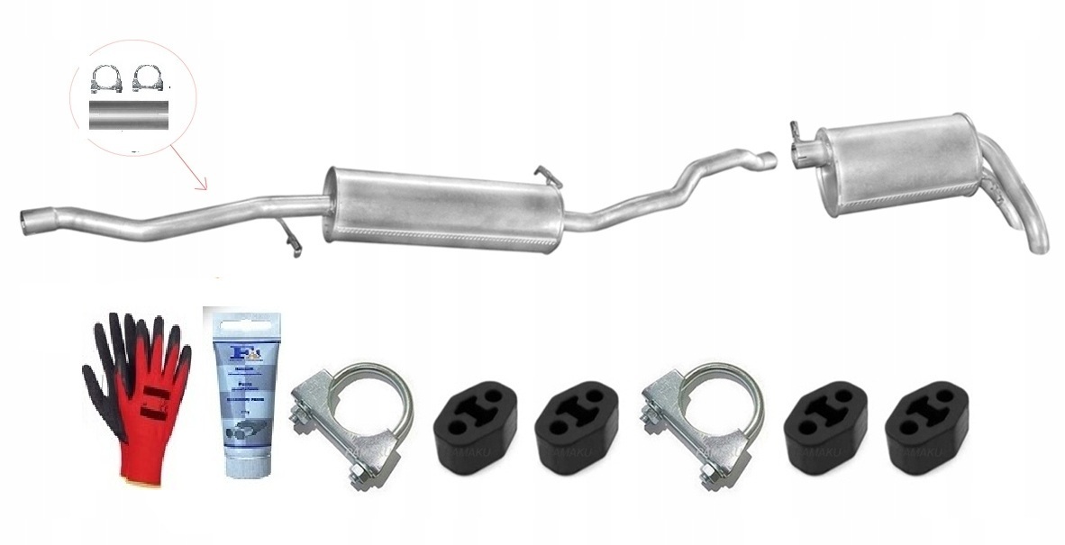 Vw Sharan 1.9 TDi 66-81 kW (1995-3/2000) Tlumič Koncový bonus