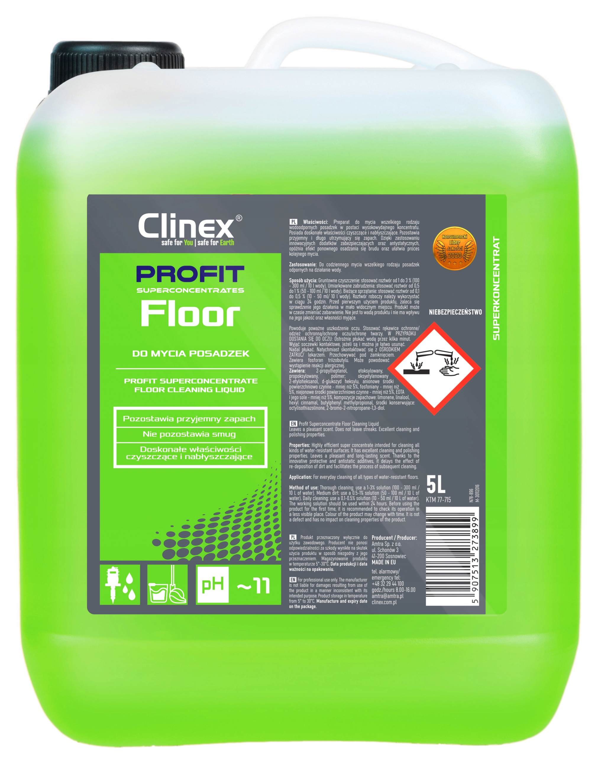 Levně Clinex Profit Floor mytí podlah – 5L