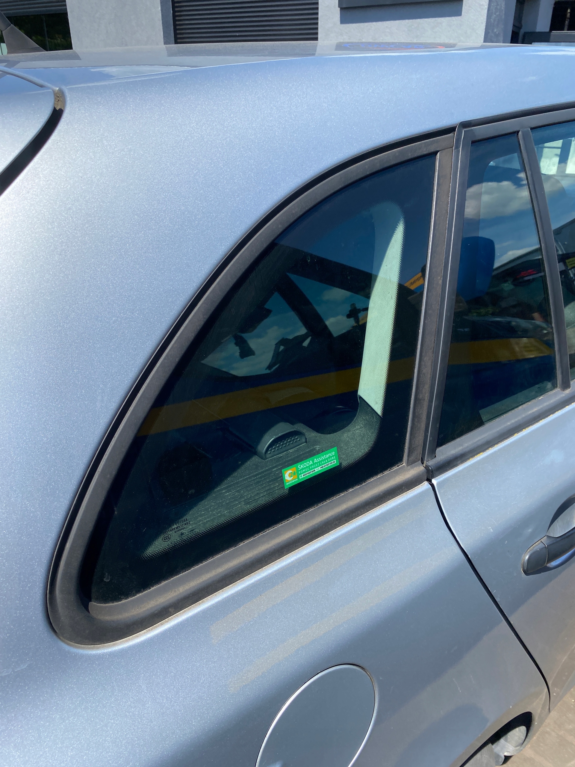 window side bodywork right Skoda Fabia II 2 FL Kombi 11-15