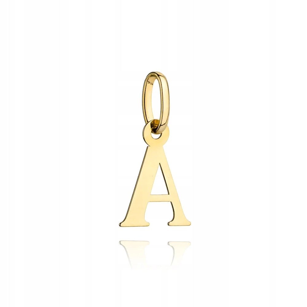 Zlatý přívěsek , jemný symbol jména, dárek na řetízek