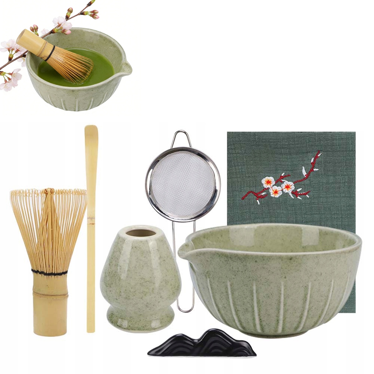 Sada Na Čaj Matcha, Sada Metel Matcha S Metličkou Na Matchu 7V1