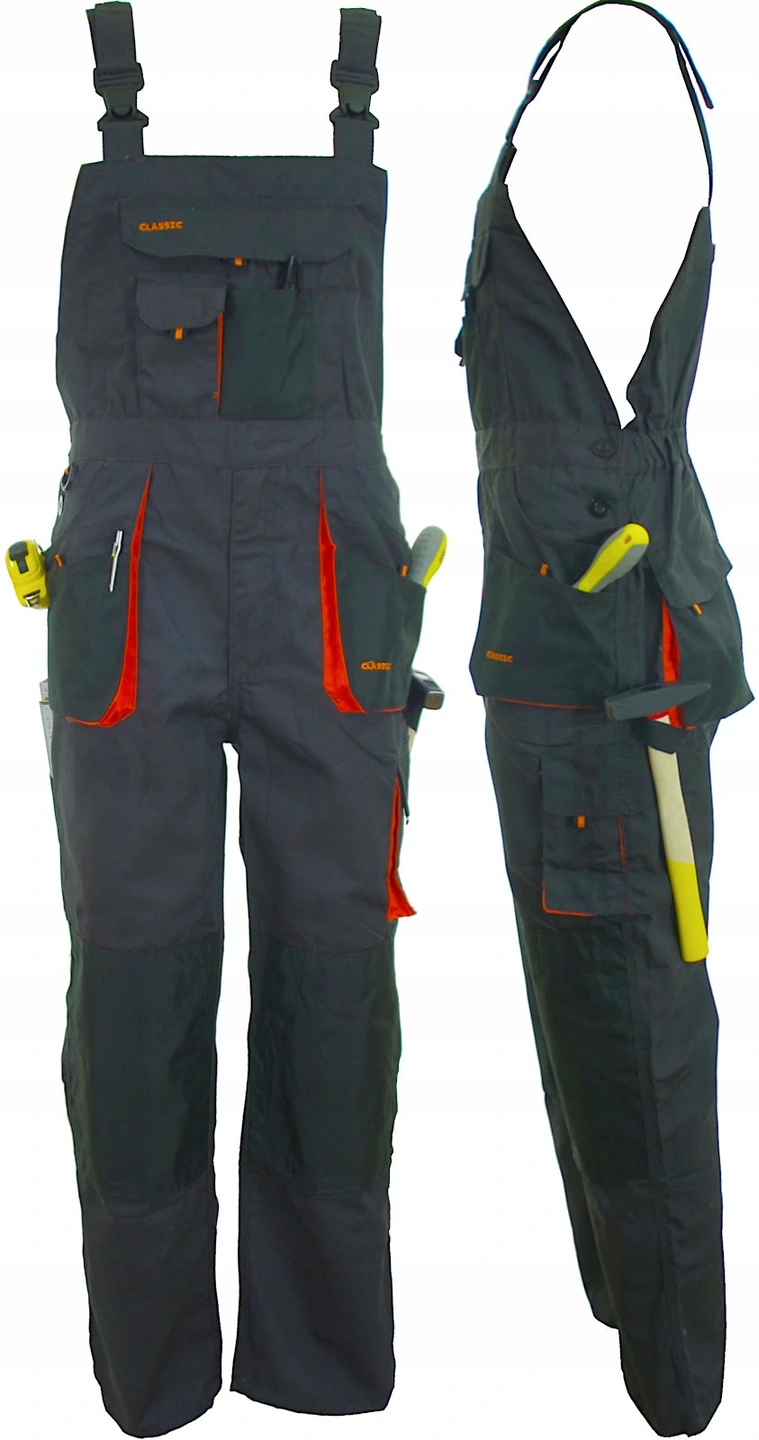 Spodnie robocze męskie Ogrodniczki robocze BHP Praktyczne Funkcjonalne 60