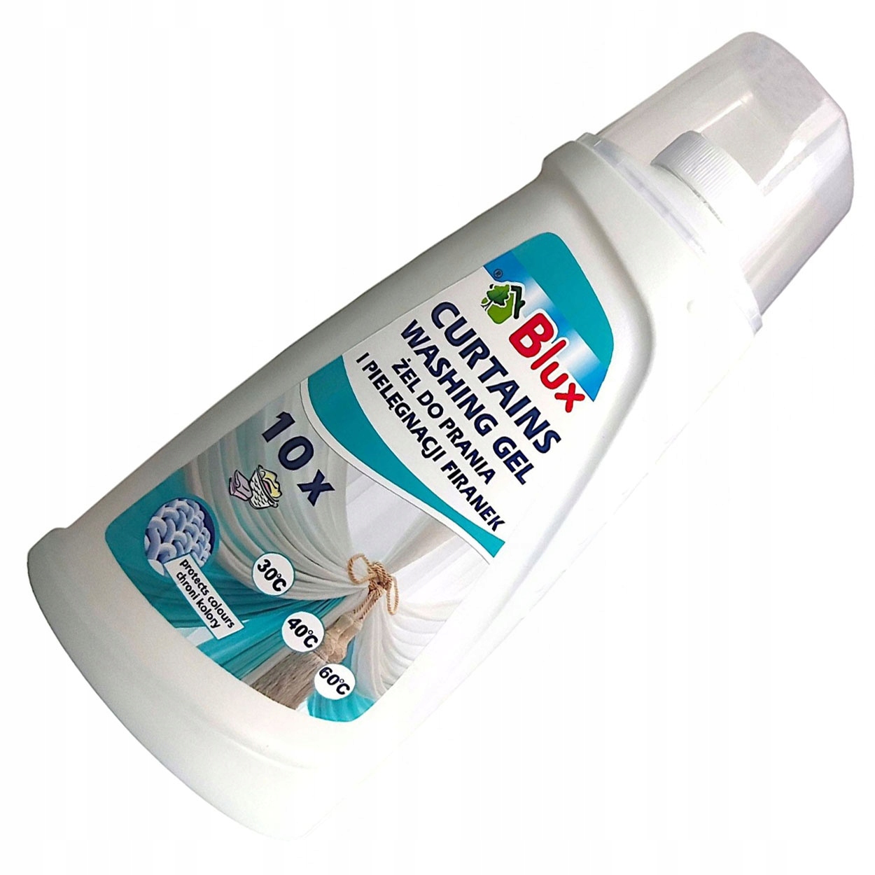 Levně Gel na praní a péči o záclony s dávkovačem Blux 1000 ml