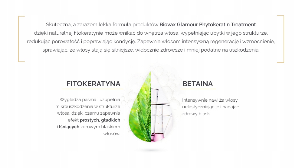 BIOVAX Zestaw kosmetyków do keratynowego prostowania włosów Linia Biovax Phyto Keratin