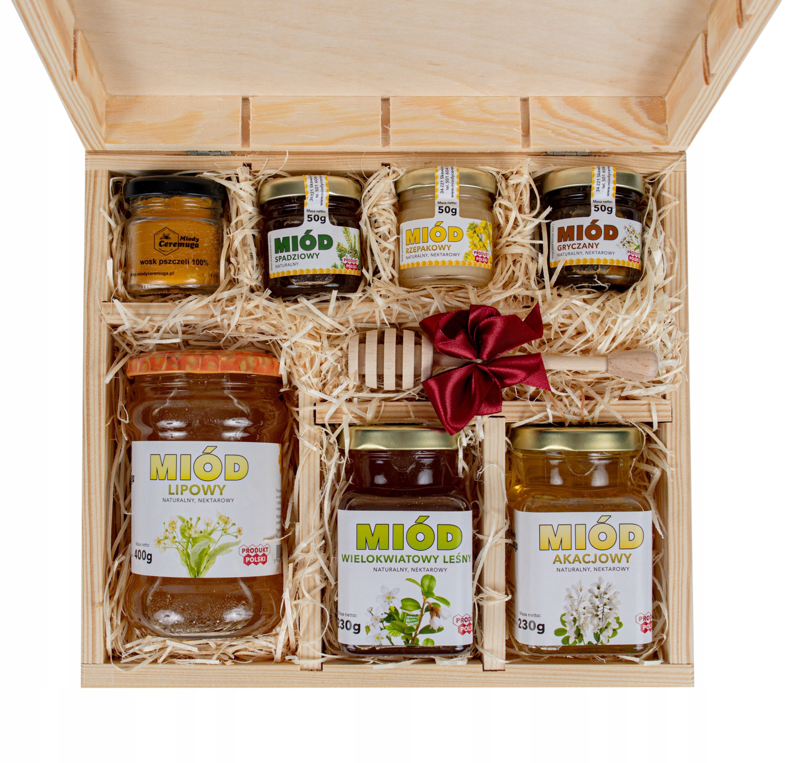 Sada medů Dárek pro maminku Den matek Gravírování Medová svíčka Tyčinka!