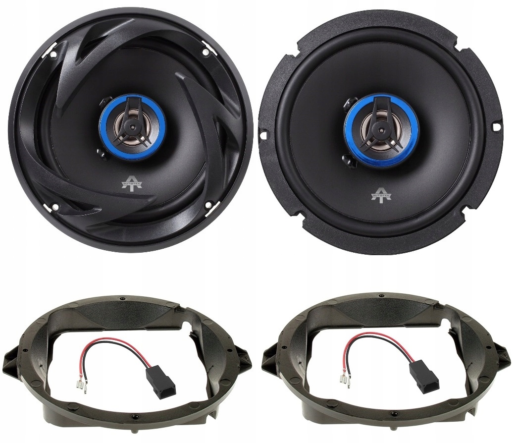 Autotek ATX62 Reproduktory do auta 165 mm Audi Tt A4 B5 Zadná Časť Vzdialenosti