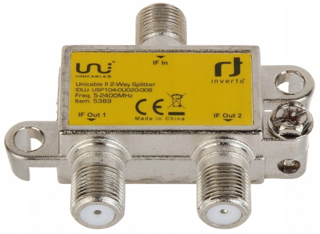 

Rozgałęźnik 1/2 Inverto Unicable Dvb-t Sat 5-2400