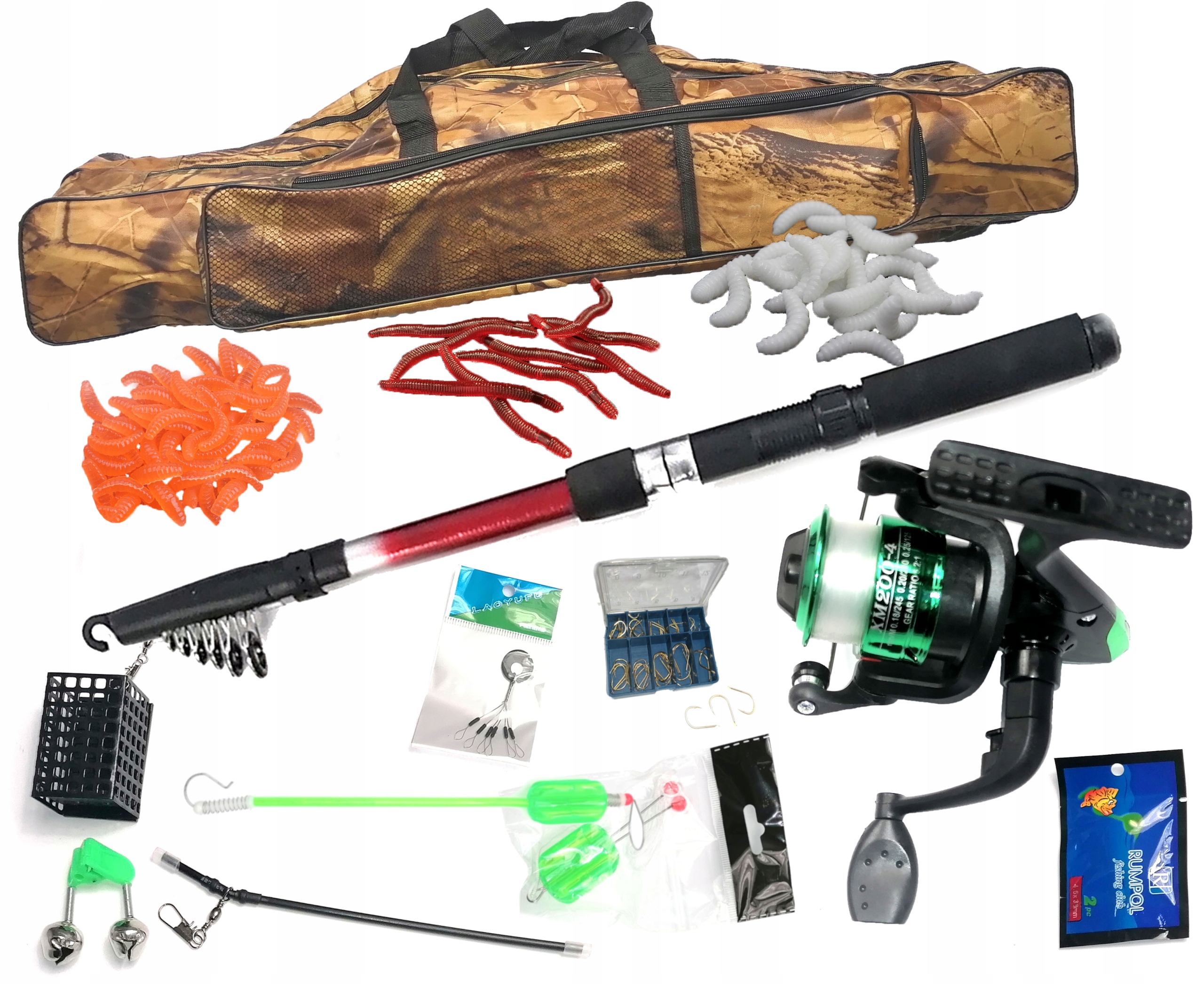 Rybářský set Rybářský Prut Naviják Grunt obal