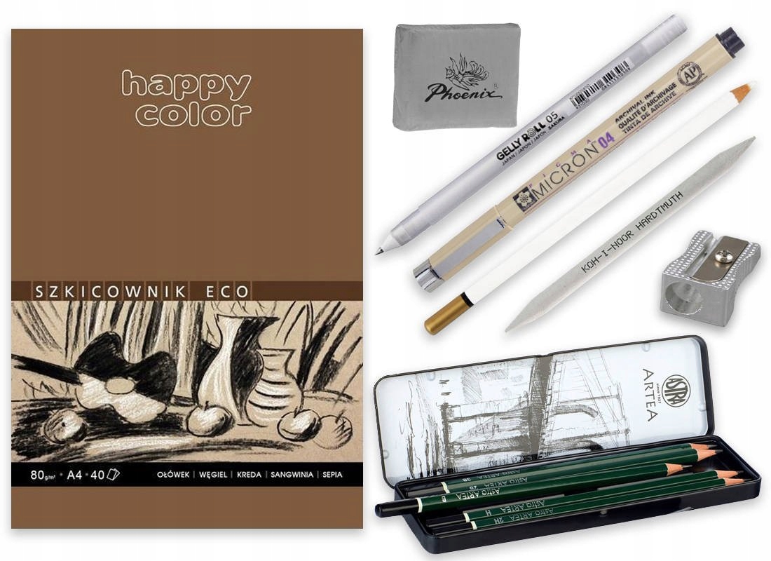 Sada pro Kreslení kresby Skicování A4