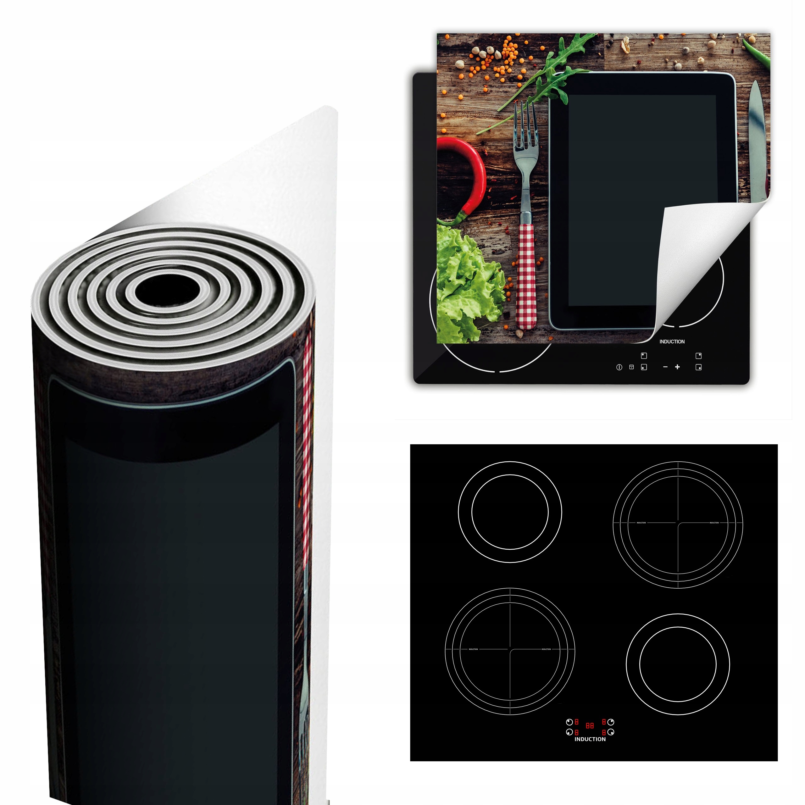 Ochranná Podložka Na Sporák Má Více Místa 60x52 Dřevo kuchyně