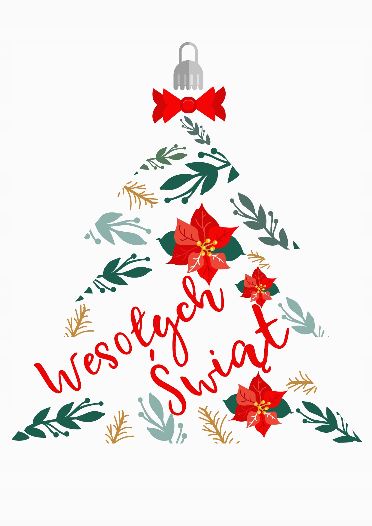 

Kartka Świąteczna Kartki +Koperta Wz. Poinsecja