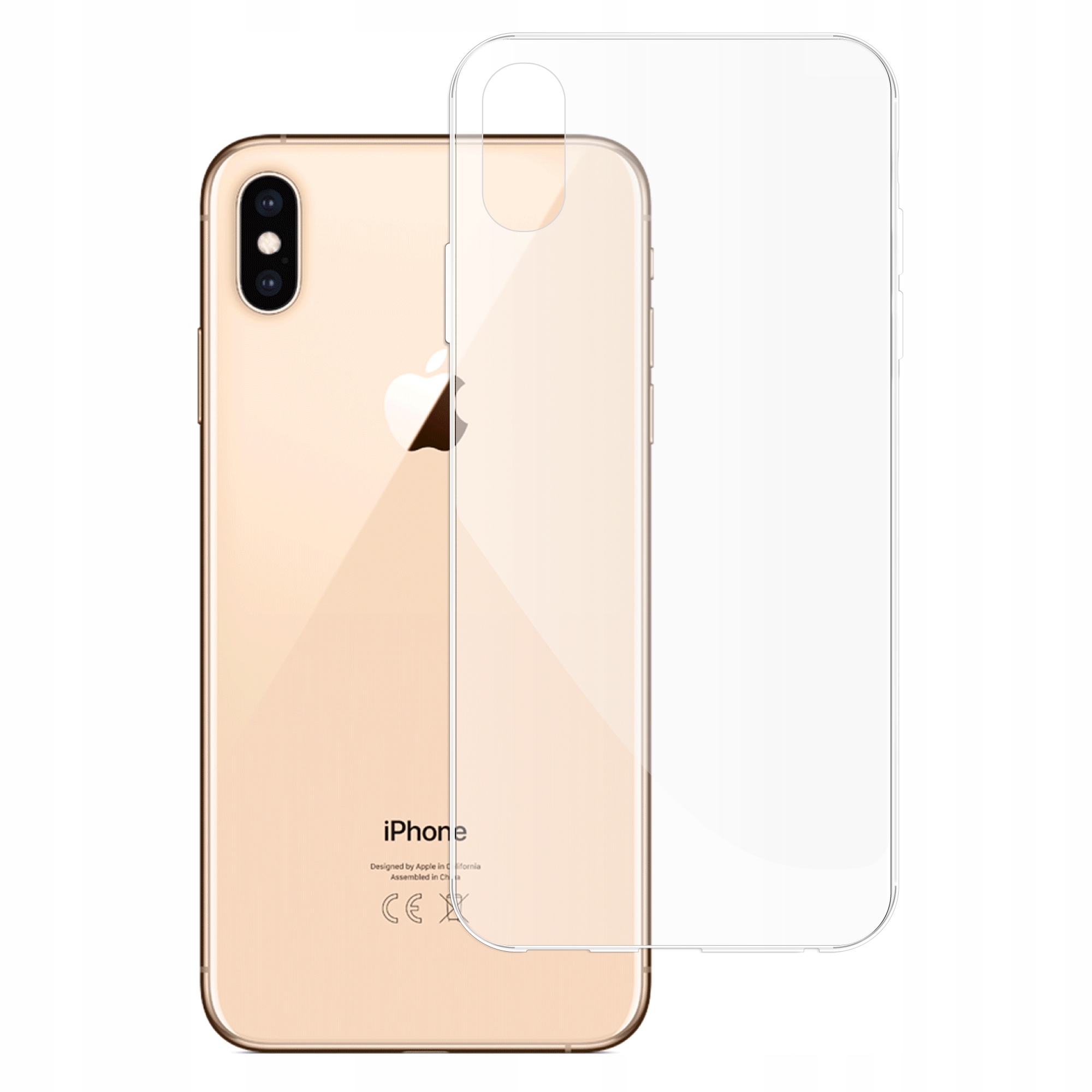 

Etui do Iphone Xs Max gumowe Slim Clear View