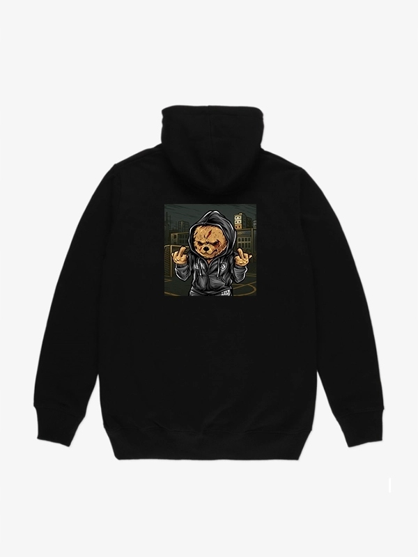 Mikina Środowisko Miejskie 'hooligans Bear Classic' Černá vel. L