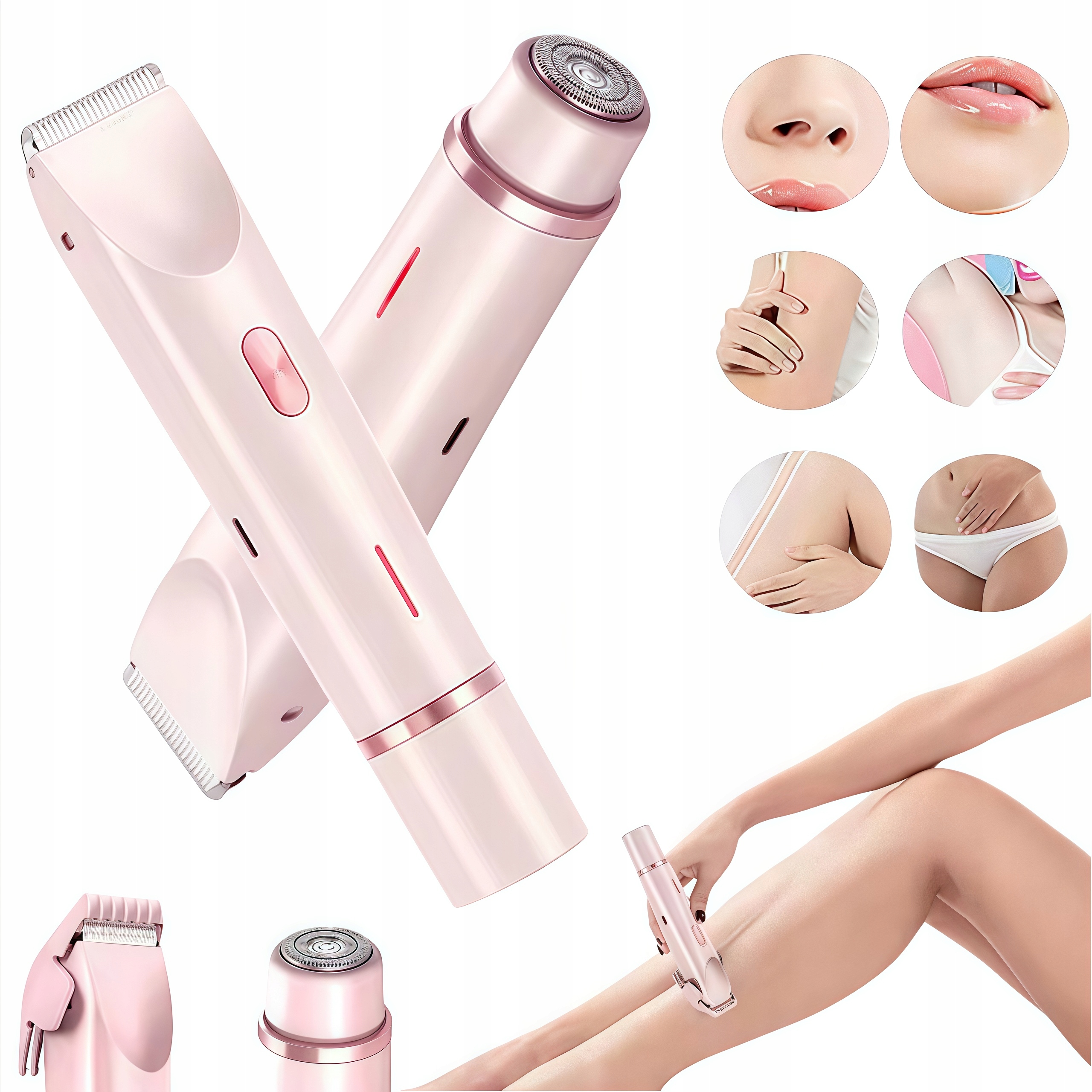 Elektrický holicí strojek pro ženy Holicí Strojek Zastřihovač 2v1 Holicí Strojek