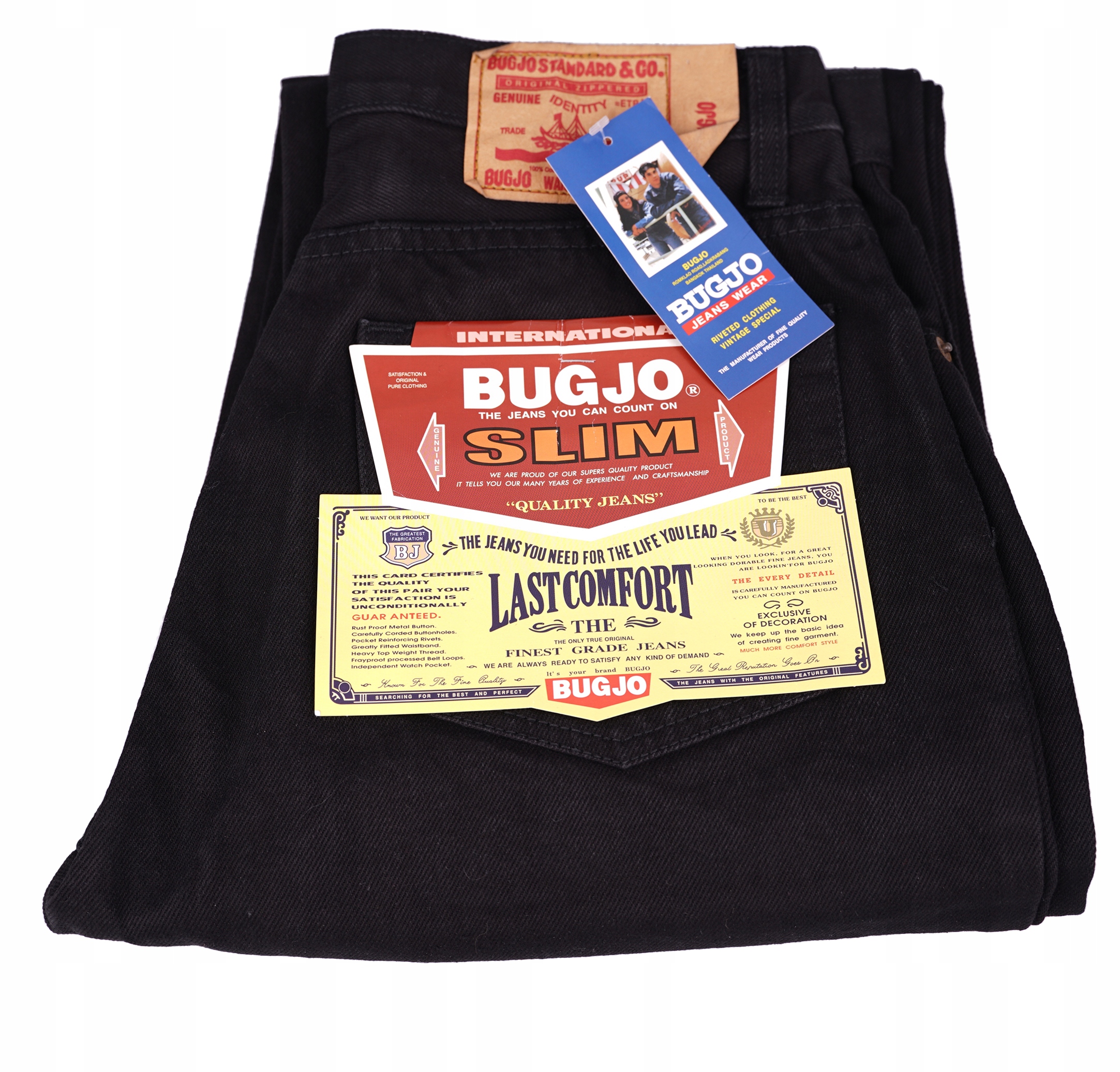

Spodnie Jeans Dżins Czarne Bugjo W32 L32 78-80cm