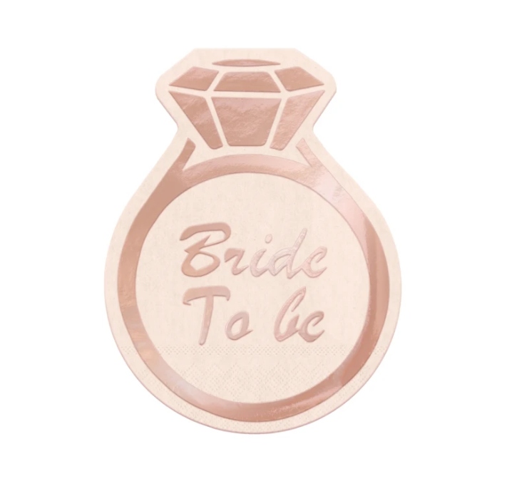 

Serwetki Pierścionek Bride to Be Panieński