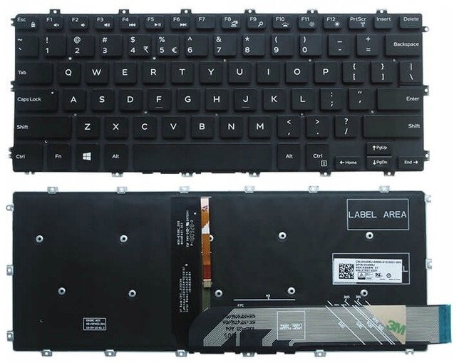 Klávesnice Pro Dell 5580 5585 7586 5480 5488 5485 7386 7385 5482 Led Us