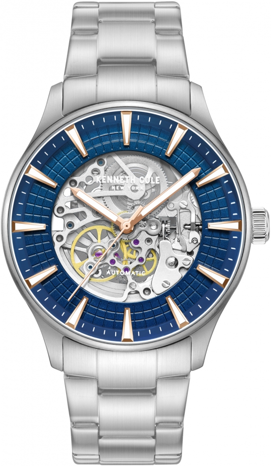 Zegarek męski Kenneth Cole KCWGY0057903 granatowy klasyczny skeleton