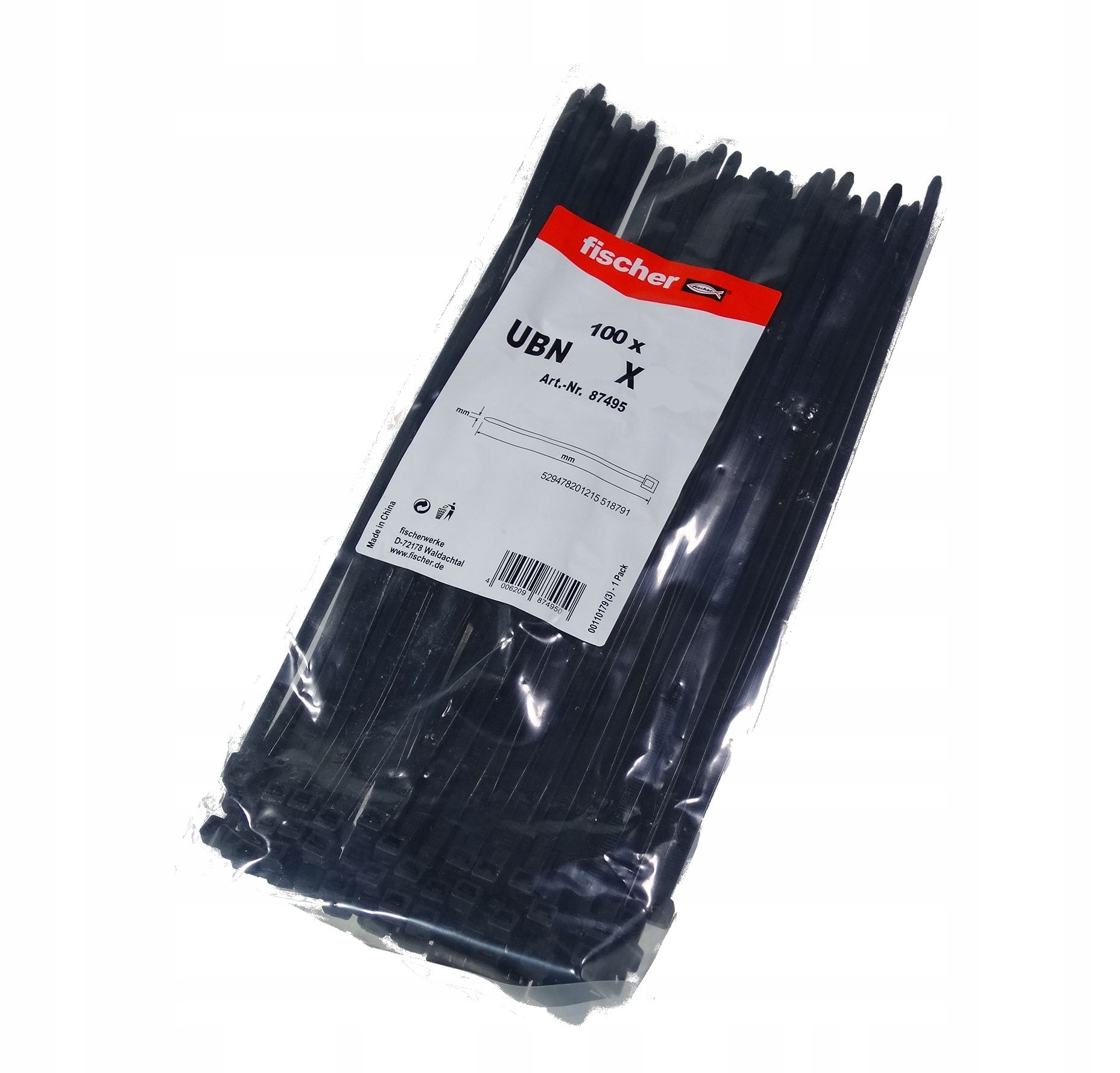 Opaska kablowa Fischer 2,5 mm x 160 mm 100 szt. Cz