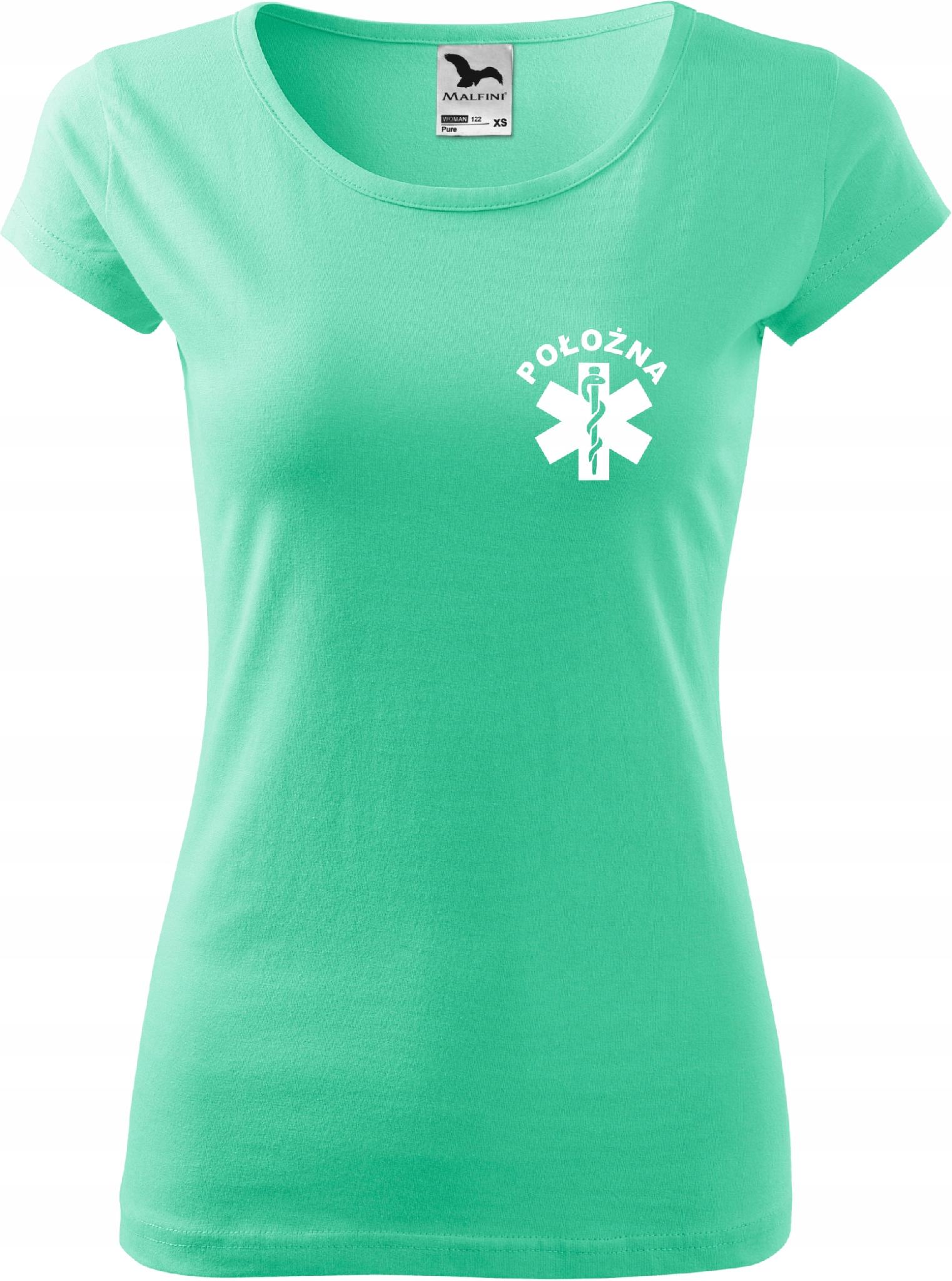 

Damska koszulka medyczna Pure z nadukiem Położna